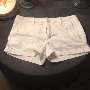 White Jean Shorts